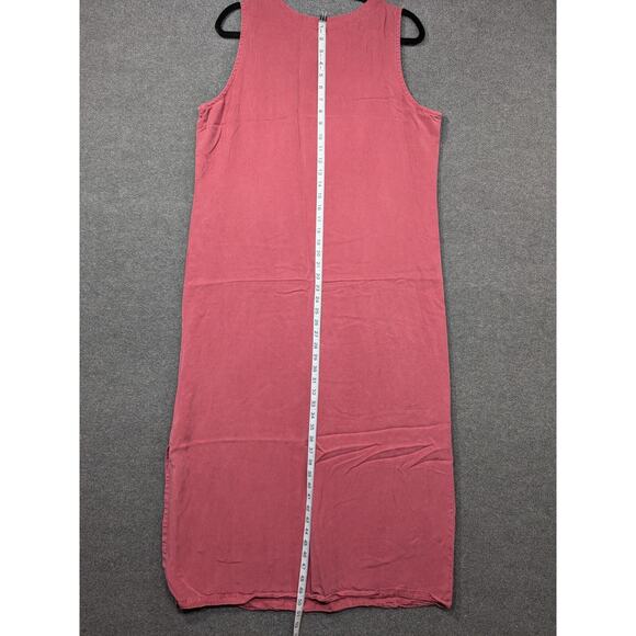 Focus USA Maxi Tank Dress Womens Large Slit Flowy Feminine Soft Dusty Dainty - Picture 10 of 13